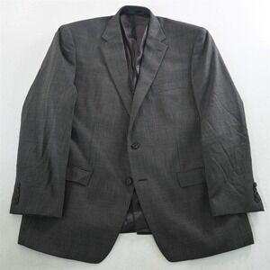 Lauren Ralph Lauren 46R Dark Brown Check 100% Wool Blazer Suit Jacket Sport Coat
